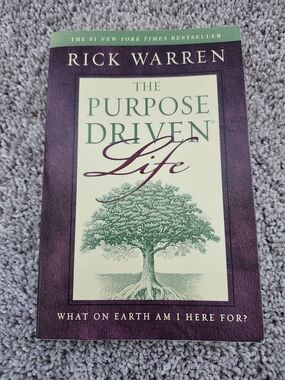 Rick Warren Christian Book Theology The Purpose Driven Life 90s Green and Purple